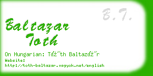 baltazar toth business card